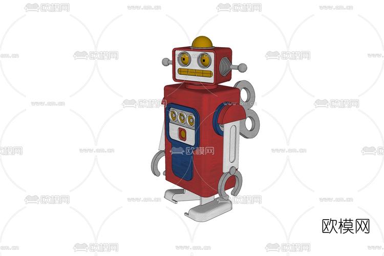 现代机器人玩具免费su模型