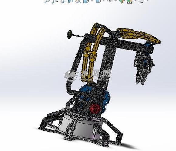 vex机械臂模型图 - 机器人模型图纸 - 沐风网